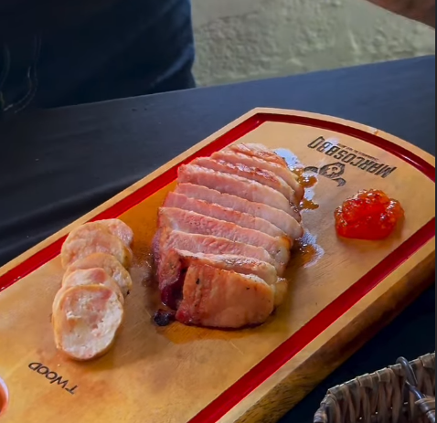 picanha fatiada suina